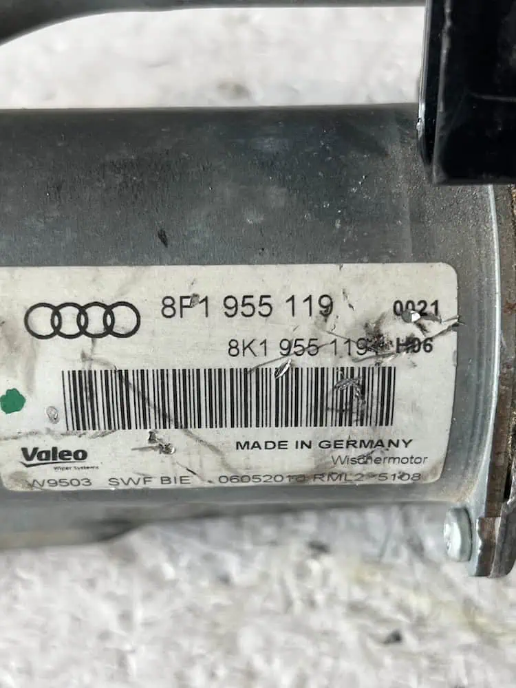 Motorino Tergicristallo Anteriore Audi A3 Sportback 1.4 TFSI 16V (92kw) – 8P1955119