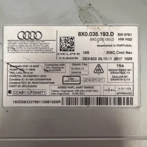 Autoradio CD Audi A1 Sportback 1.6 TDI (11-15) – 8X0035193D