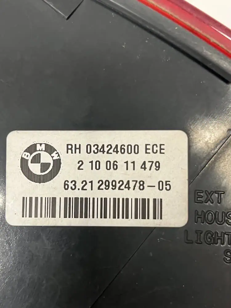Stop/Fanale Posteriore DX Bmw Serie X1 E84 (09-15) – RH03424600