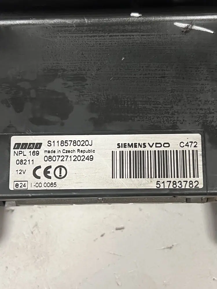 Centralina Body Computer Fiat Panda 1.3 MJT (2003-2013) – S118578020J