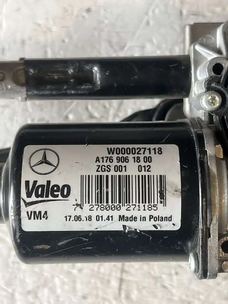 W000027118-2 Motorino Tergicristallo Anteriore Mercedes-Benz Classe A 200 (115kw) – W000027118