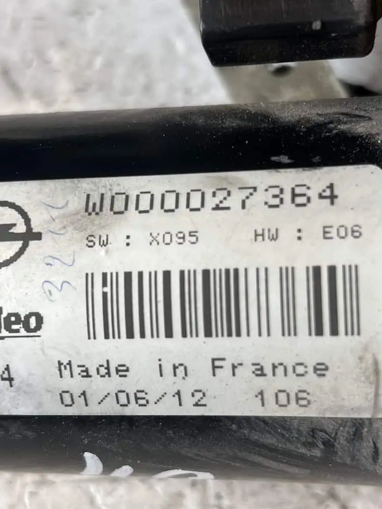 Motorino Tergicristallo Anteriore SX Opel Zafira C 1.6 CDTI (11-19) – W000027364