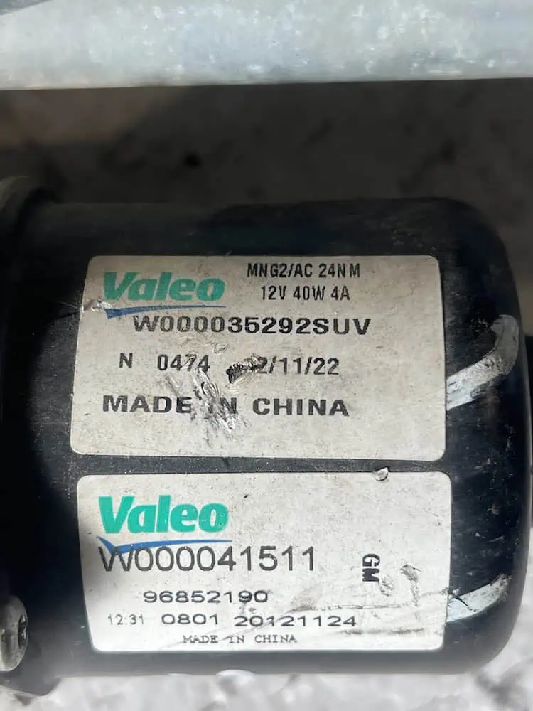 Motorino Tergicristallo Anteriore Opel Mokka X 1.6 Benzina (12-19) – W000035292SUV