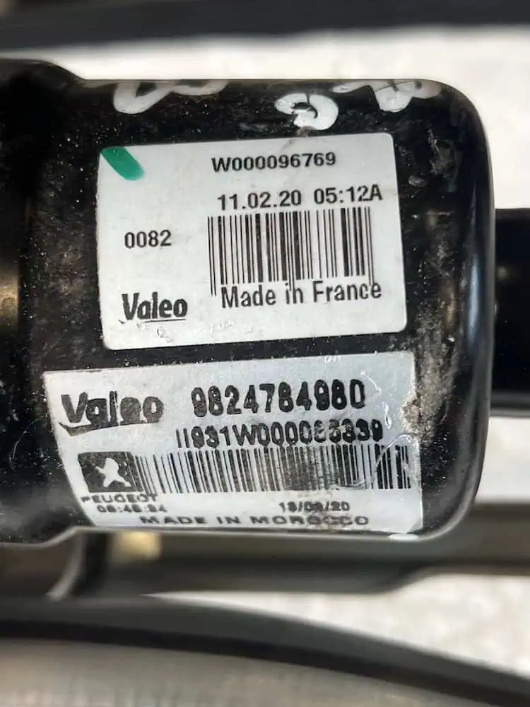 Motorino Tergicristallo Anteriore Peugeot 208 1.2 PureTech (2019 >) – W000096769