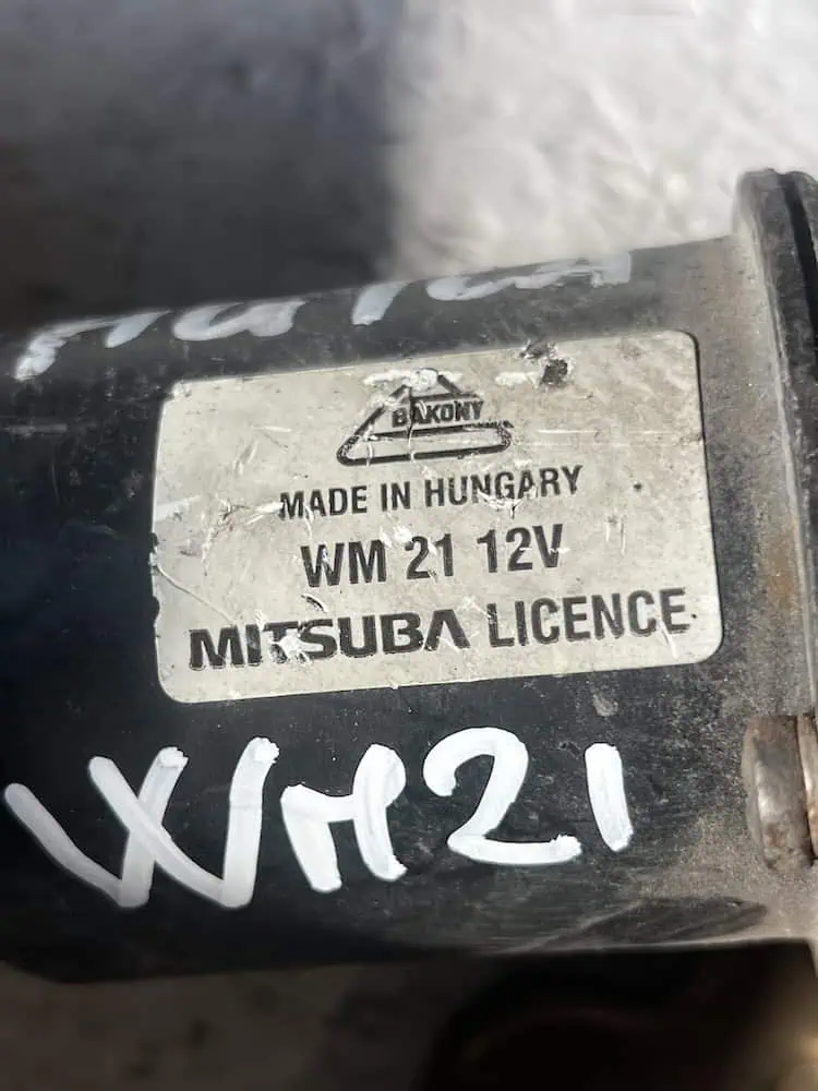 WM21-2 Motorino Tergicristallo Anteriore Opel Agila A 1.0 12V (00-07) – WM21